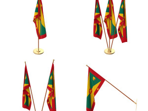 grenada flag pack 3D Модель