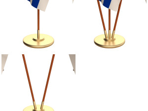 uruguay flag pack Modelo 3D