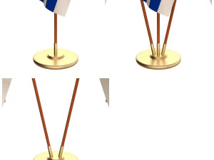 uruguay flag pack 3D Model