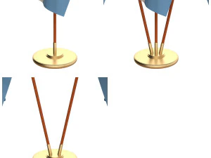 argentina flag pack 3D Model
