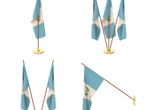 guatemala flag pack 3D Модель