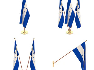 洪都拉斯国旗包 3D 模型