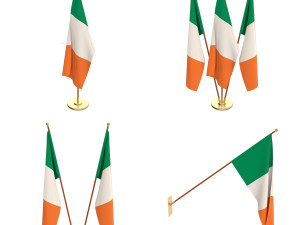 ireland flag pack 3D Model
