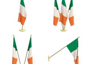 pacchetto bandiera irlanda Modello 3D