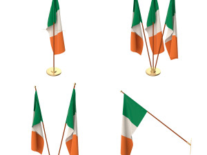ireland flag pack 3D 모델