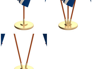 kiribati flag pack Modelo 3D