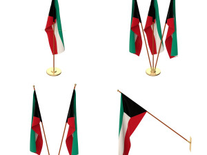 kuwait flag pack 3D-Modell