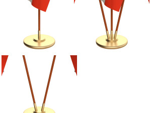 lebanon flag pack 3D Model