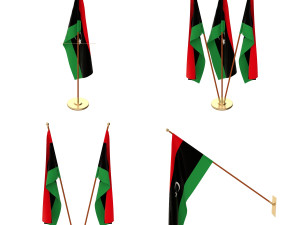 libya flag pack 3D Model