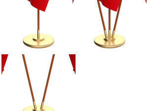 morocco flag pack 3D Model