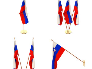 slovenia flag pack 3D-Modell