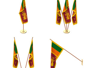 sir lanka flag pack 3D Модель