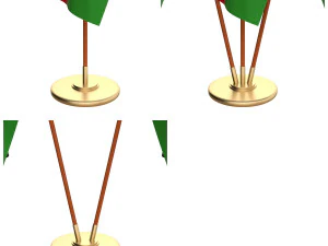 malawi flag pack 3D Model