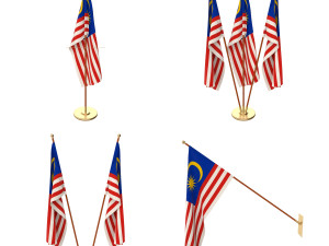 malaysia flag pack 3D 模型