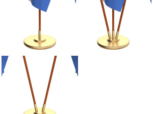nicaragua flag pack 3D Model