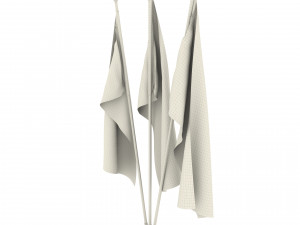 nicaragua flag pack 3D Model