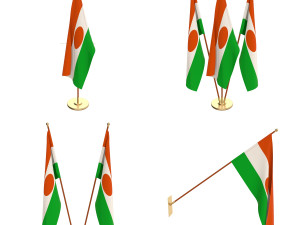 niger flag pack 3Dモデル