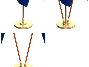 nauru flag pack 3Dモデル
