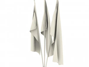 페루 깃발 팩 3D 모델