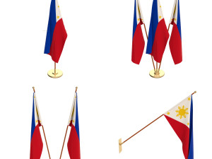 philippines flag pack 3D मॉडल