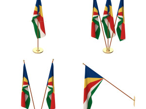 seychelles flag pack 3D मॉडल