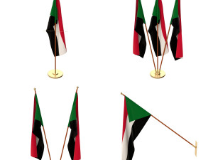 sudan flag pack 3Dモデル