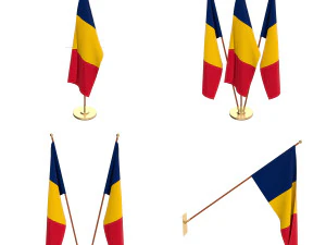 チャドフラグパック 3Dモデル