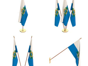 san marino flag pack 3D Model