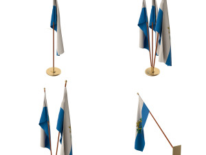 san marino flag pack 3D Модель