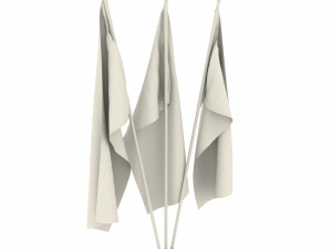 sao tome and principe flag pack Modèle 3D