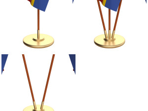swaziland flag pack Modèle 3D