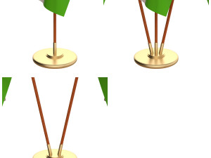 tajikistan flag pack 3D Model