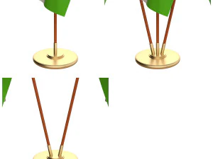 tajikistan flag pack 3D Model