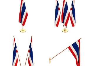thailand flag pack 3D Model
