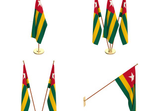 togo flag pack 3D Модель