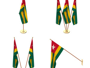 togo flag pack 3Dモデル