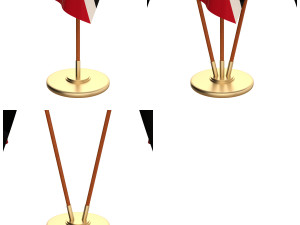trinidad and tobago flag pack 3D Model