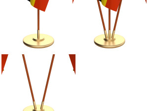uganda flag pack Model 3D