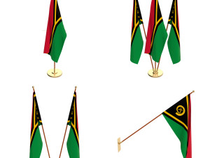vanuatu flag pack 3D Model