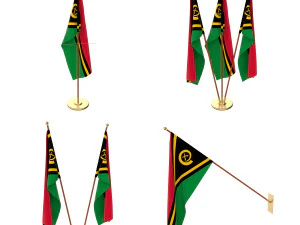 vanuatu flag pack 3D Model