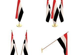 yemen flag pack 3D Модель