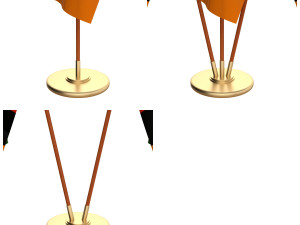 zambia flag pack Modelo 3D