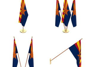 arizona flag pack 3D Модель