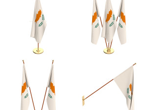 cyprus flag pack 3D Model
