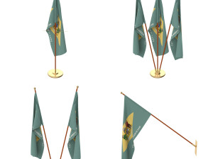 delaware flag pack 3D मॉडल