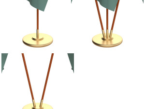 delaware flag pack 3D मॉडल