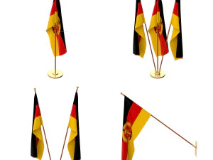 est Duitse vlagpakket 3D Model