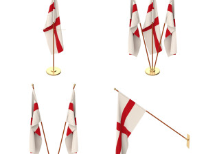 england flag pack Modelo 3D