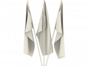 florida bayrak paketi 3D Model