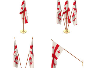 georgia flag pack Modello 3D